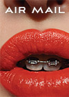 Pursed red lips with dental braces showing. (Brace yourself for talon nails, “the wolf cut,” and silicon implants stuffed into underwear.)